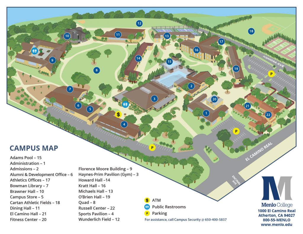 menlo college campus map